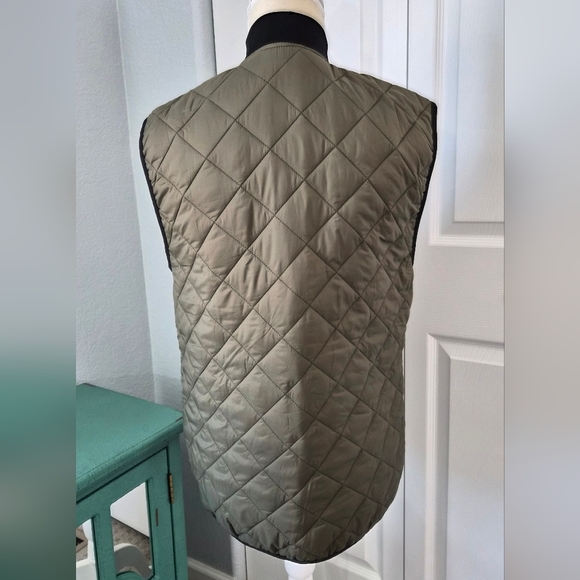 Onepiece Champ Quilted Vest Olive Green Unisex Men’s S Puffer Snap Pocket - Picture 5 of 13